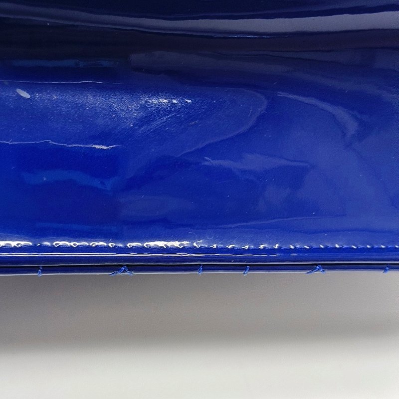 DIOR Rendez-Vous深藍色漆皮藤格紋絎縫單肩包斜挎包銀色五金可拆卸肩帶-13