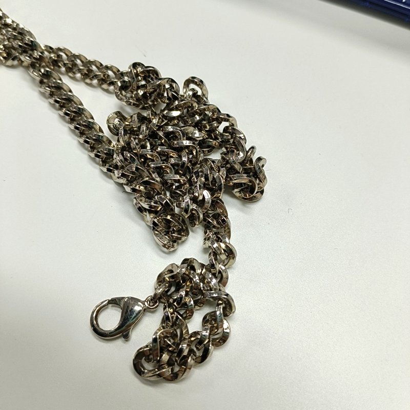 DIOR Rendez-Vous深藍色漆皮藤格紋絎縫單肩包斜挎包銀色五金可拆卸肩帶-16