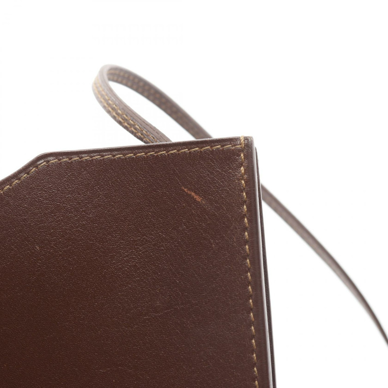 愛馬仕 Onimetou 單肩斜背包 Box 小牛皮 棕色 Marron fonce G-5