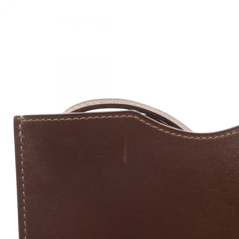 愛馬仕 Onimetou 單肩斜背包 Box 小牛皮 棕色 Marron fonce G-6