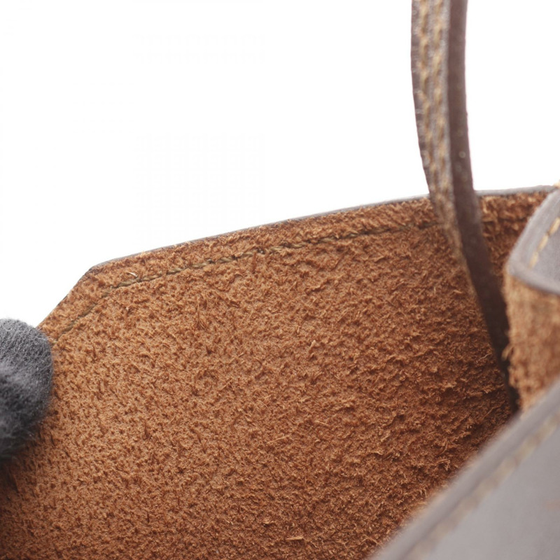 愛馬仕 Onimetou 單肩斜背包 Box 小牛皮 棕色 Marron fonce G-9