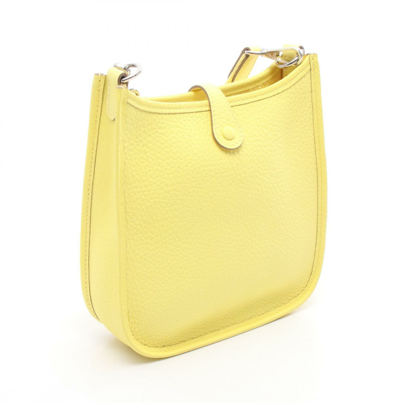 愛馬仕 Evelyne TPM 肩挎包，配 Taurillon Clemence Lime 皮革，二手 SHW 皮革-1
