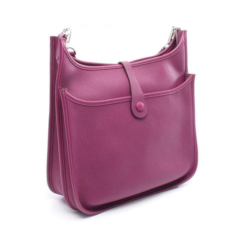 愛馬仕 Evelyne 3 PM 肩挎包 056277CK Taurillon Clemence Anemone-1