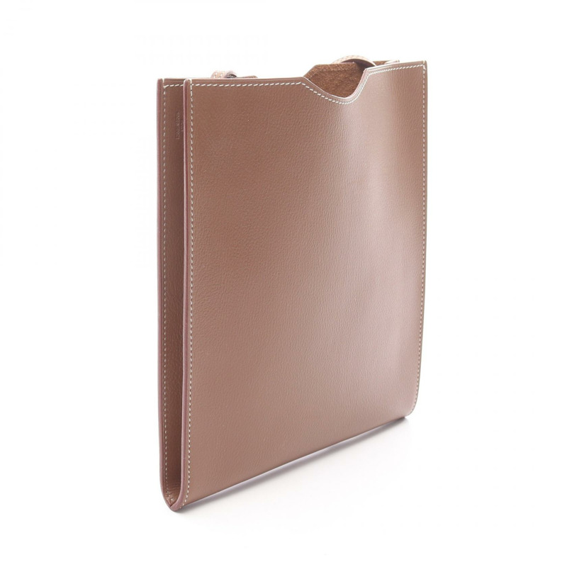 愛馬仕 Onimetou 肩挎包/斜背包，Evercolor 皮革，棕色，二手女款-1