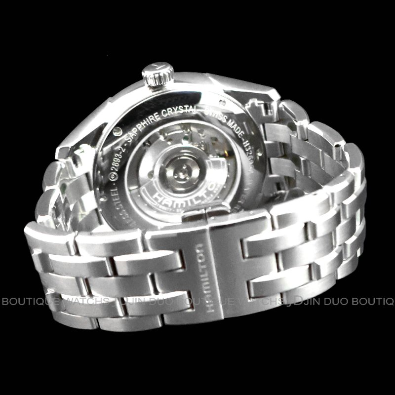 金鐸精品~W895 HAMILTON漢米爾頓Jazzmaster GMT爵士系列兩地時區42mmm自動上鍊男用腕錶-2
