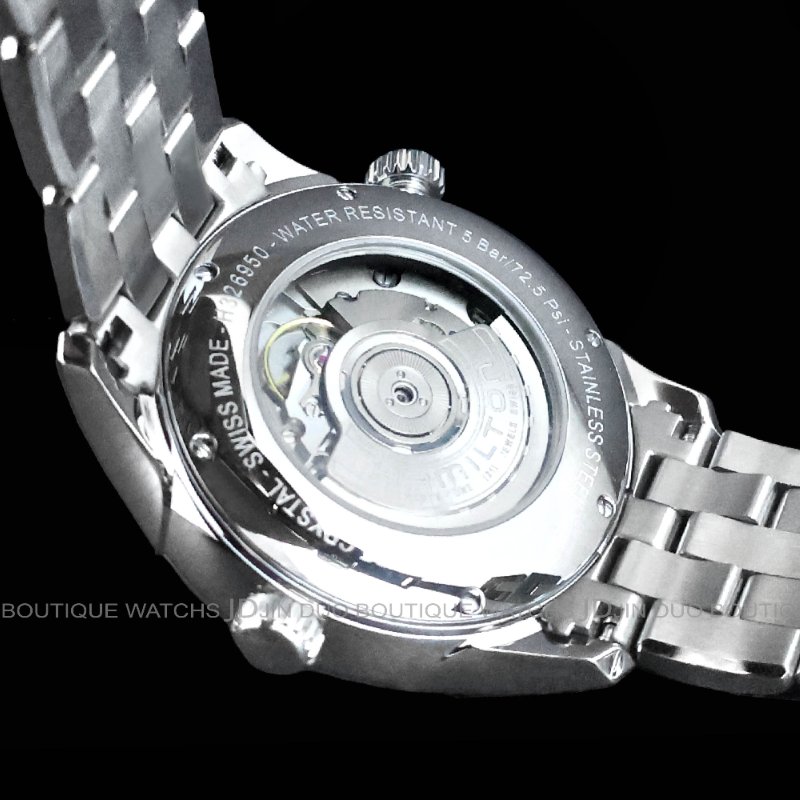 金鐸精品~W895 HAMILTON漢米爾頓Jazzmaster GMT爵士系列兩地時區42mmm自動上鍊男用腕錶-4
