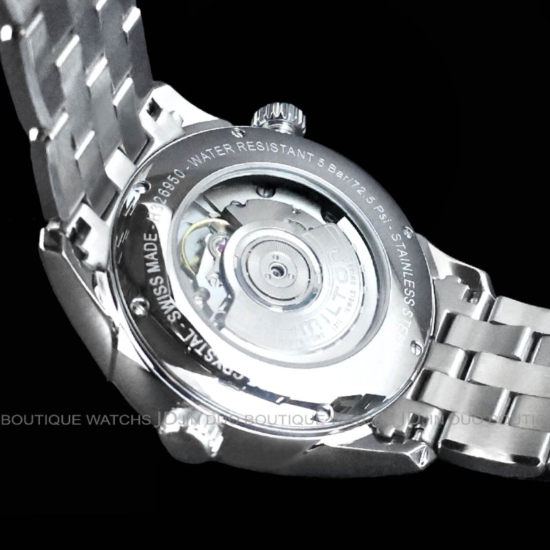 金鐸精品~W895 HAMILTON漢米爾頓Jazzmaster GMT爵士系列兩地時區42mmm自動上鍊男用腕錶-4