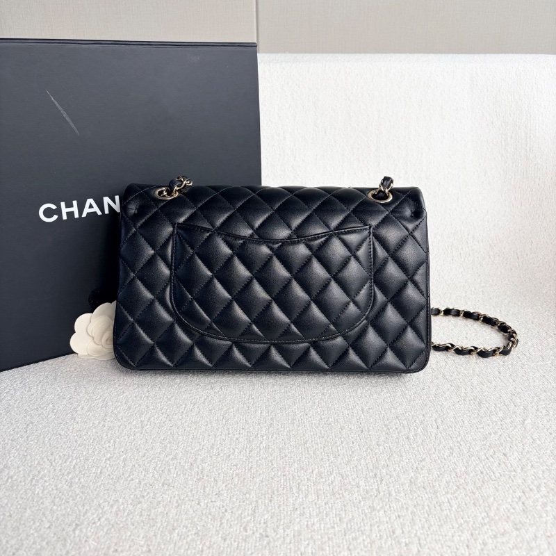 Chanel 限定徽章款CF中號芯片款25*15*6.5 99新配件塵袋-6