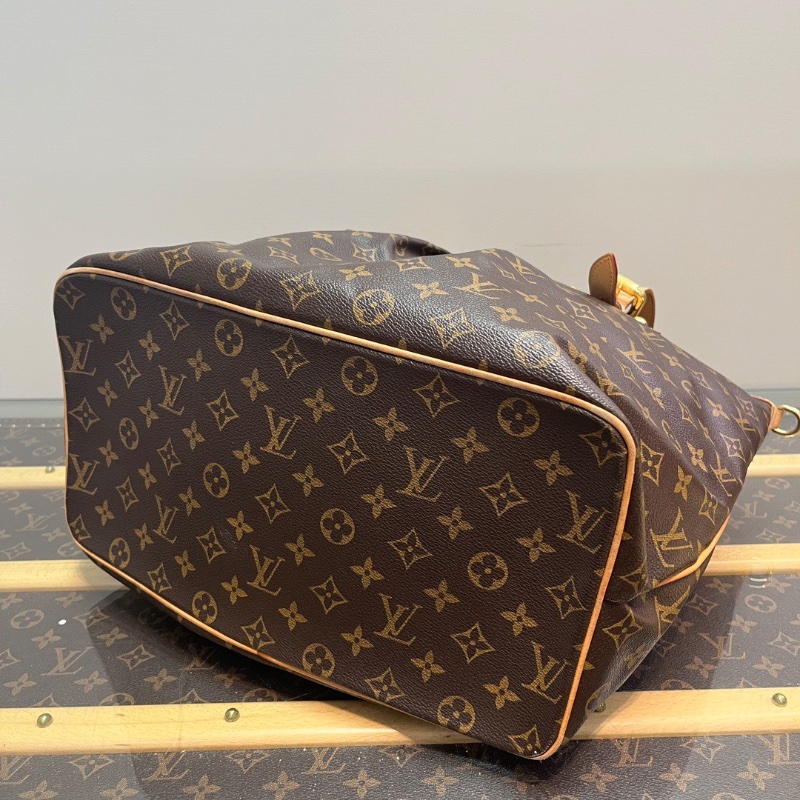 LV 經典老花派拉蒙大號牛皮手提肩背斜背包34*32*19 98新配件塵袋-3