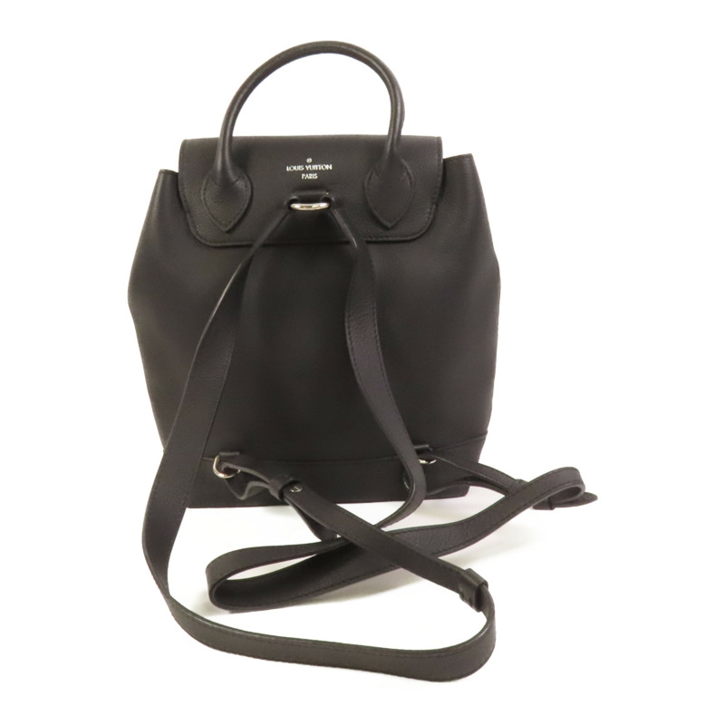 LOUIS VUITTON 牛皮皮革Lock Me Backpack銀扣背包-1
