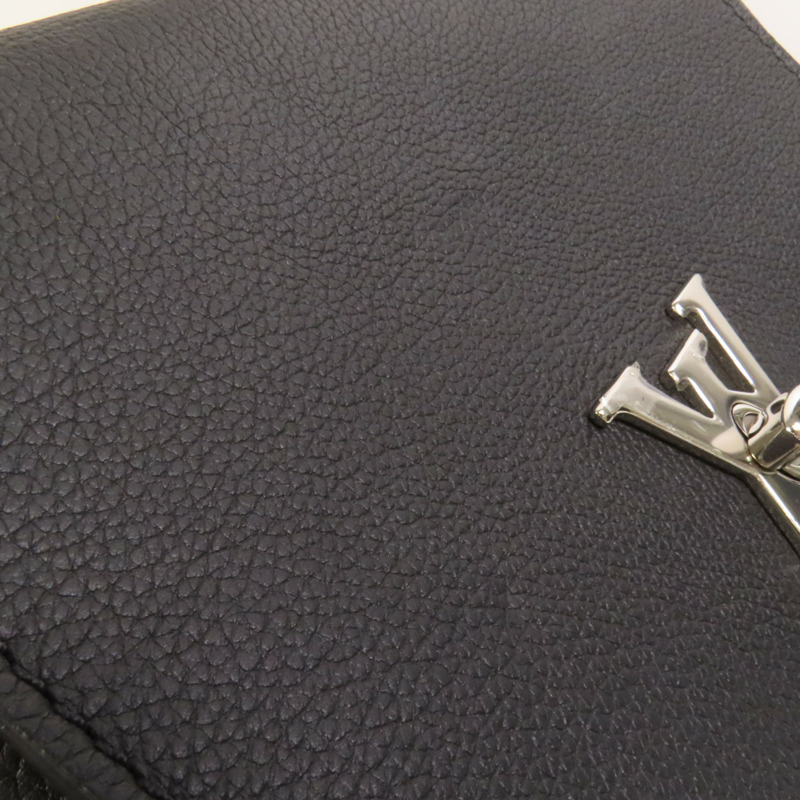 LOUIS VUITTON 牛皮皮革Lock Me Backpack銀扣背包-14