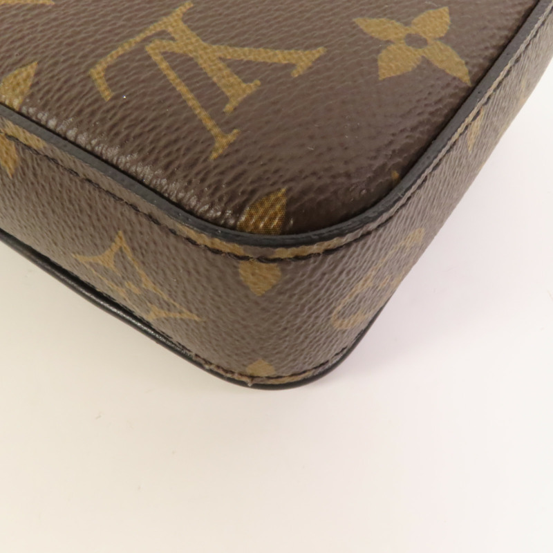 LOUIS VUITTON Monogram Macassar S-Lock肩背袋-9