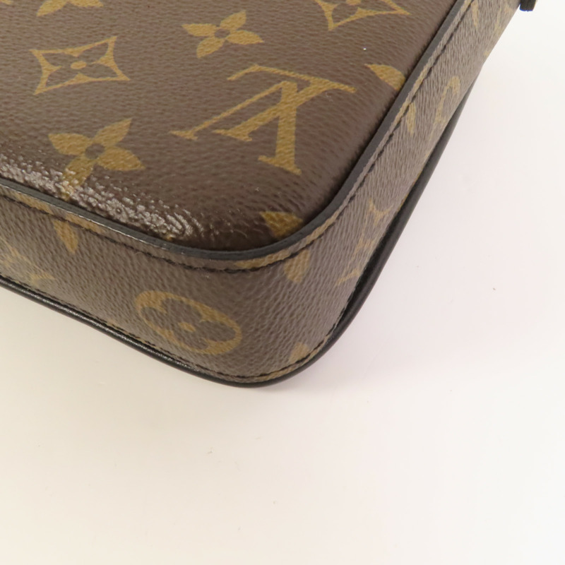 LOUIS VUITTON Monogram Macassar S-Lock肩背袋-10