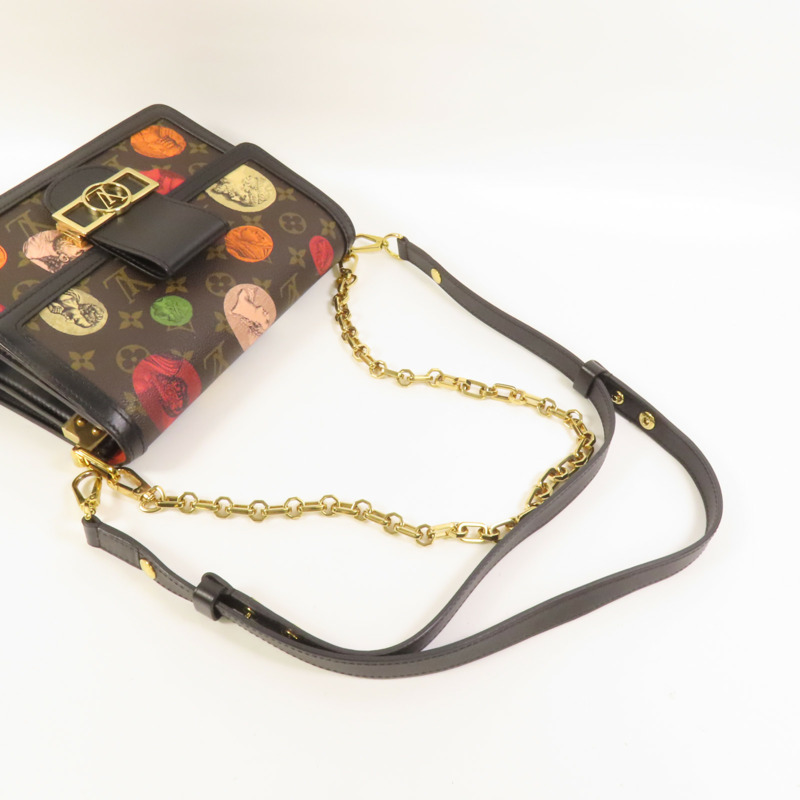 LOUIS VUITTON Monogram LV x Fornasetti Dauphine金扣手挽肩背兩用袋-4