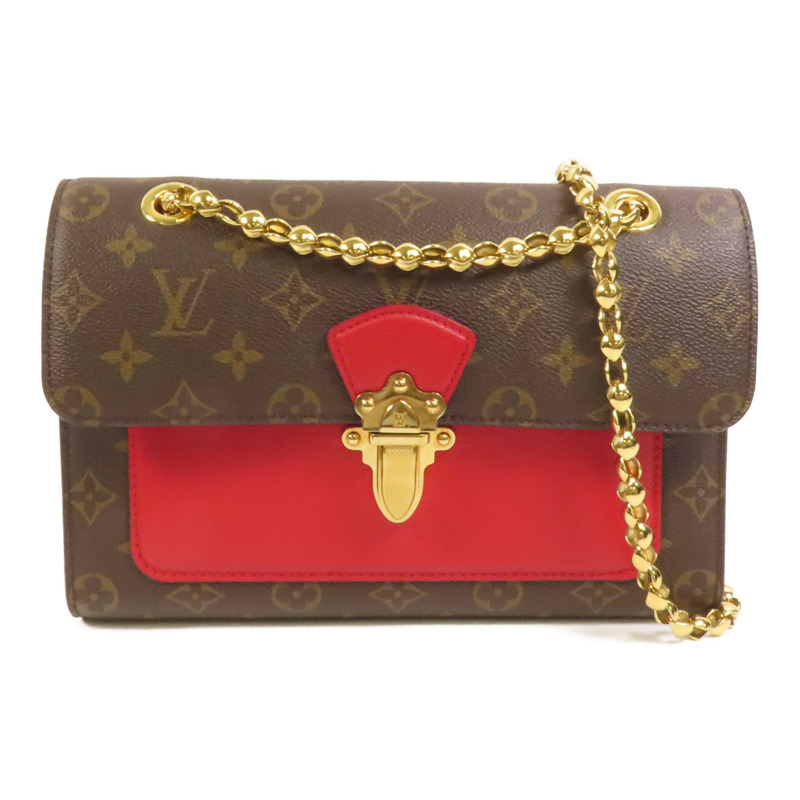 LOUIS VUITTON Monogram Victoire金扣鏈帶肩背袋-0