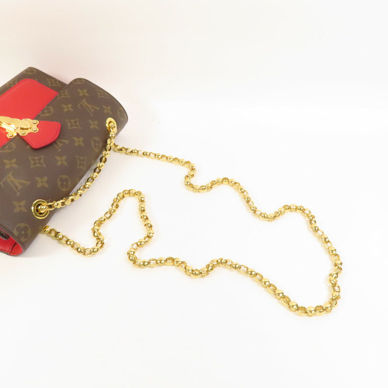 LOUIS VUITTON Monogram Victoire金扣鏈帶肩背袋-4