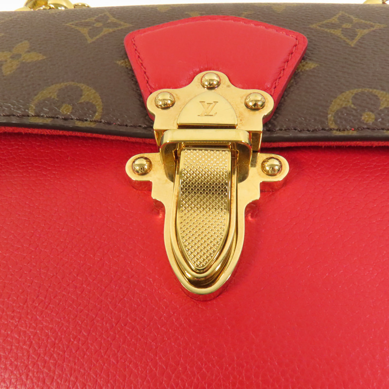 LOUIS VUITTON Monogram Victoire金扣鏈帶肩背袋-5