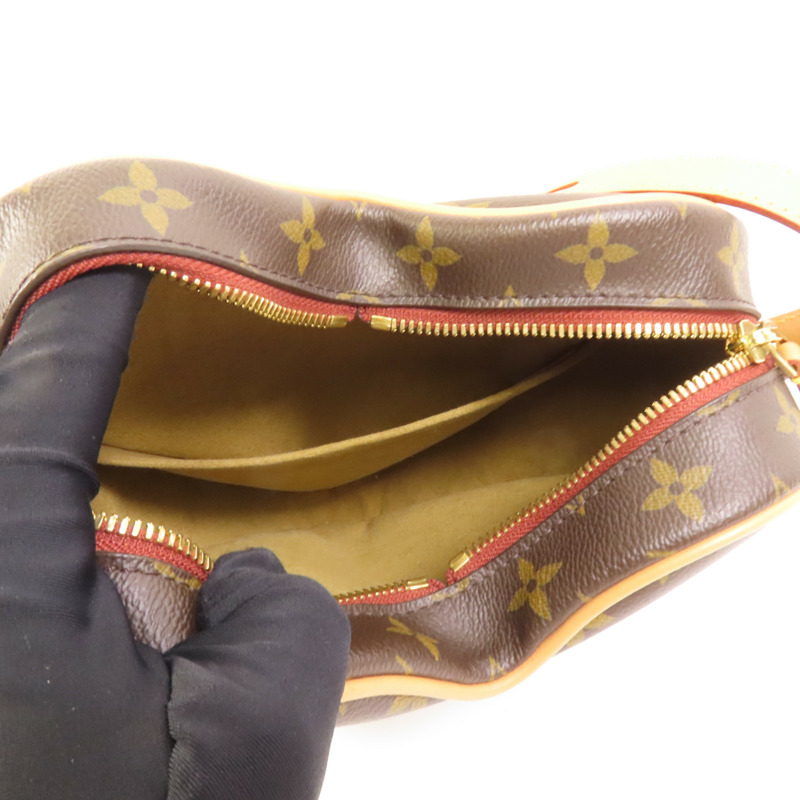 LOUIS VUITTON Monogram Game On Coeur金扣肩背袋棕色-7