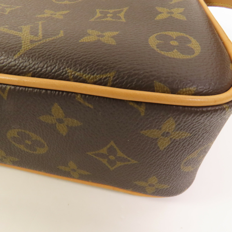 LOUIS VUITTON Monogram Game On Coeur金扣肩背袋棕色-11