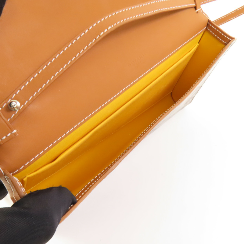 GOYARD 塗層帆布Monte-Carlo PM銀扣肩背袋-8