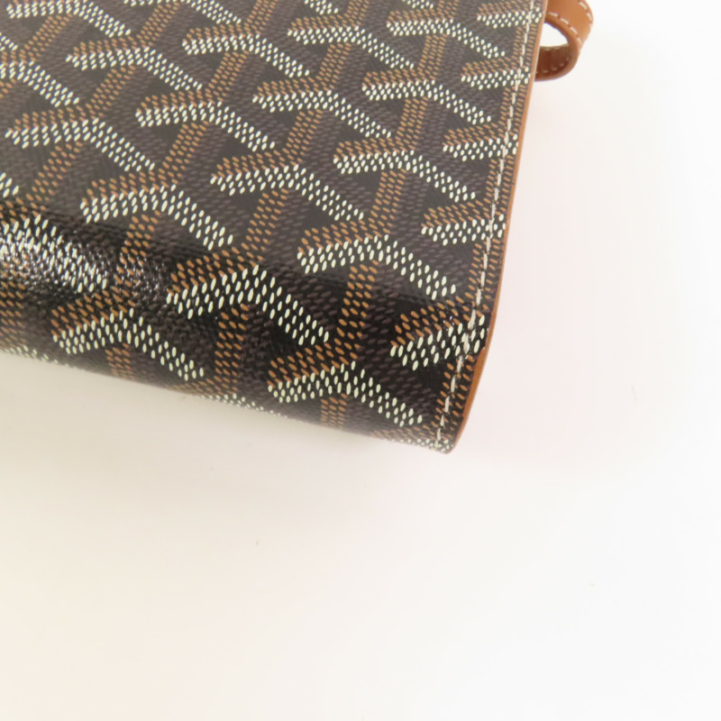 GOYARD 塗層帆布Monte-Carlo PM銀扣肩背袋-11