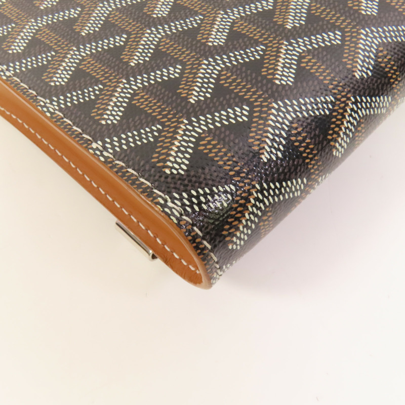 GOYARD 塗層帆布Monte-Carlo PM銀扣肩背袋-12