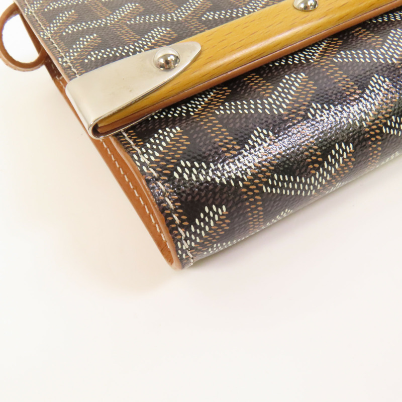 GOYARD 塗層帆布Monte-Carlo PM銀扣肩背袋-13