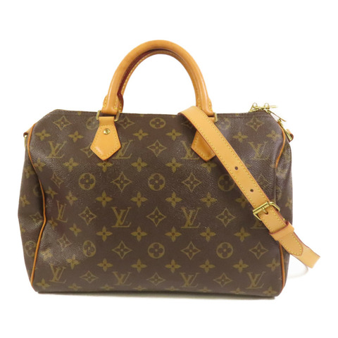LOUIS VUITTON Monogram Speedy Bandouliere 30金扣手挽肩背兩用袋