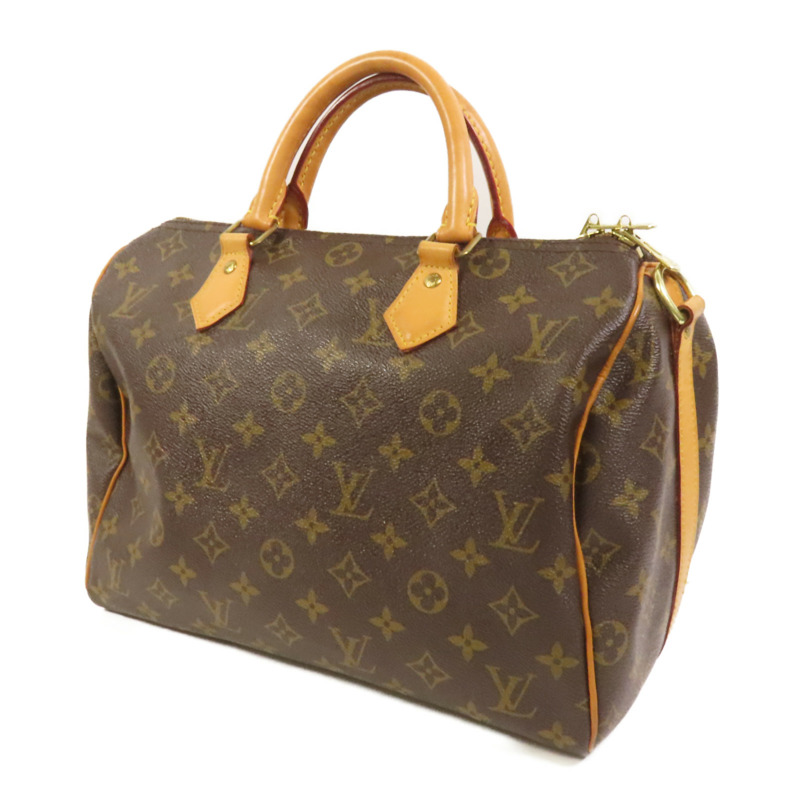 LOUIS VUITTON Monogram Speedy Bandouliere 30金扣手挽肩背兩用袋-2