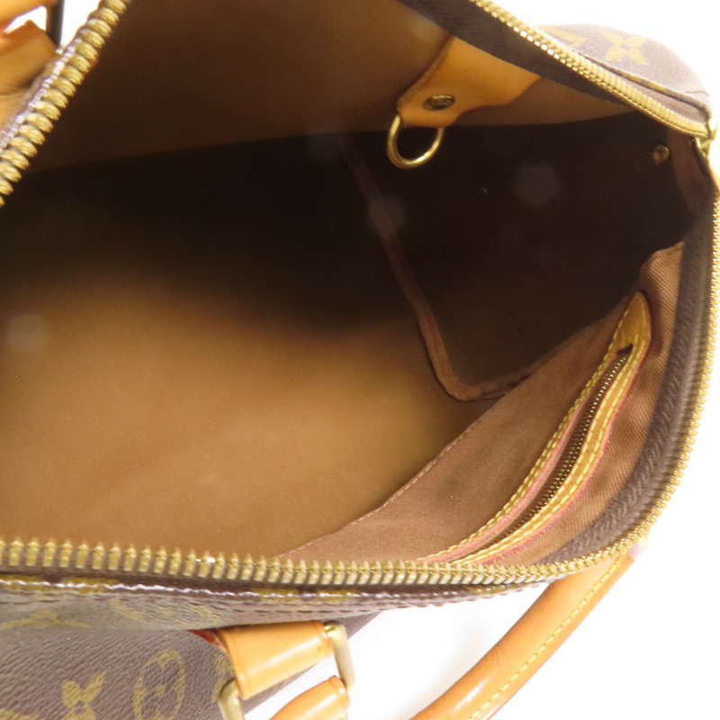 LOUIS VUITTON Monogram Speedy Bandouliere 30金扣手挽肩背兩用袋-5