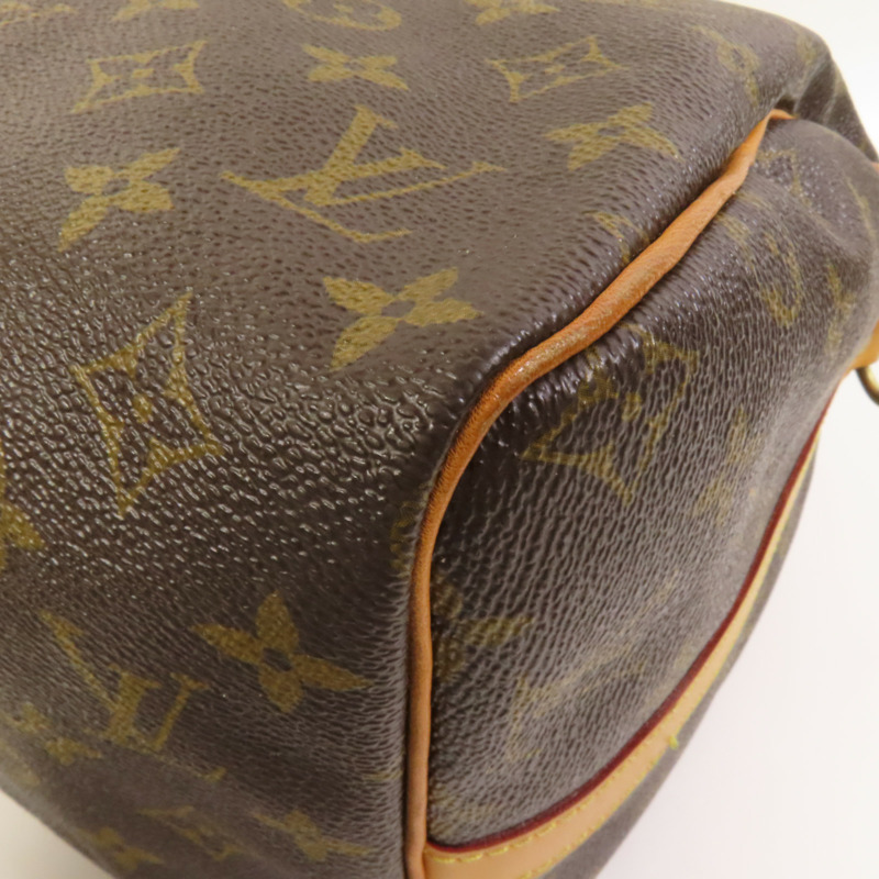 LOUIS VUITTON Monogram Speedy Bandouliere 30金扣手挽肩背兩用袋-10