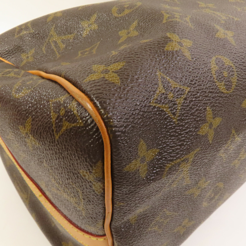 LOUIS VUITTON Monogram Speedy Bandouliere 30金扣手挽肩背兩用袋-12