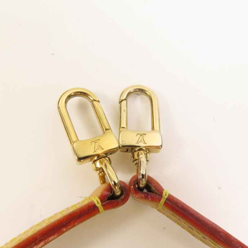 LOUIS VUITTON Monogram Mini Bumbag金扣手挽肩背兩用袋棕色-5