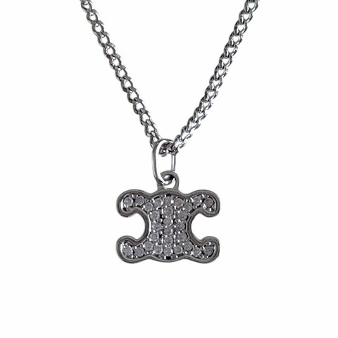 CELINE Triomphe 凱旋門 水鑽 頸鏈