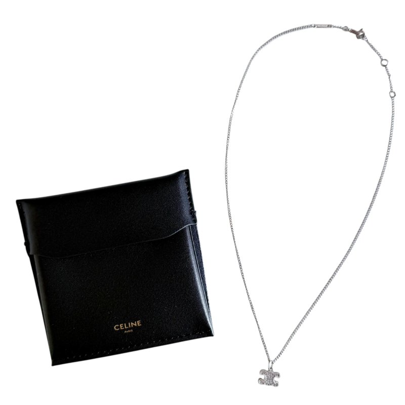 CELINE Triomphe 凱旋門 水鑽 頸鏈-1