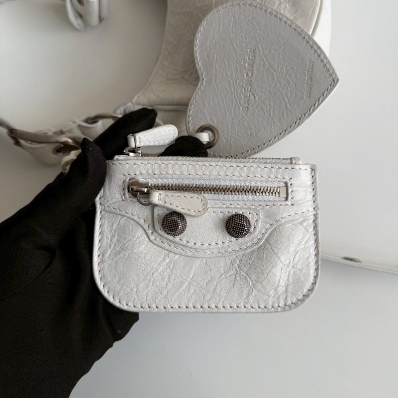 98新🤍 Balenciaga 巴黎世家 Le Cagole 機車包 白色-12