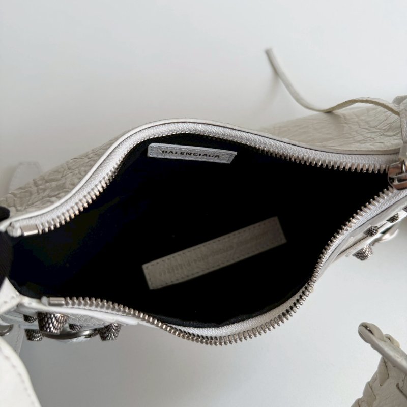 98新🤍 Balenciaga 巴黎世家 Le Cagole 機車包 白色-16