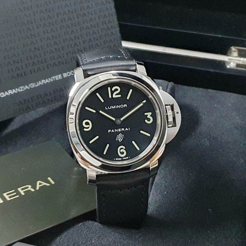 【大眾名錶】PANERAI 沛納海 PAM01000 LUMINOR系列 2017/10 黑色面盤 龍頭護橋 錶徑44mm-1