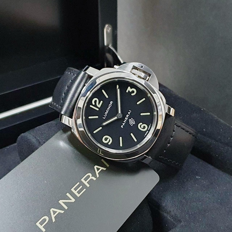 【大眾名錶】PANERAI 沛納海 PAM01000 LUMINOR系列 2017/10 黑色面盤 龍頭護橋 錶徑44mm-2