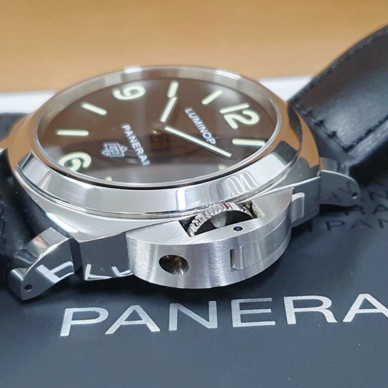 【大眾名錶】PANERAI 沛納海 PAM01000 LUMINOR系列 2017/10 黑色面盤 龍頭護橋 錶徑44mm-5