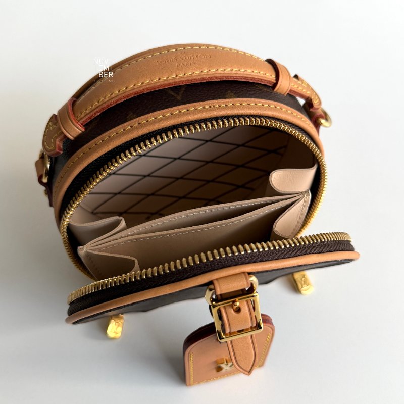 閒置新有購證🙌🏻 Louis Vuitton LV 路易威登 老花圓餅包 迷你-3