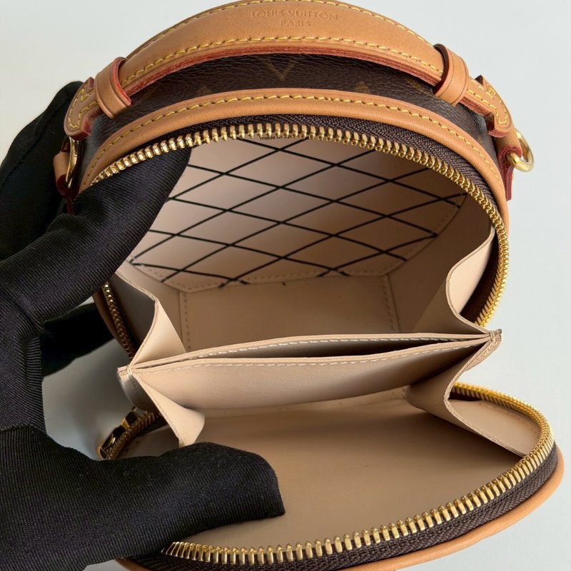 閒置新有購證🙌🏻 Louis Vuitton LV 路易威登 老花圓餅包 迷你-9