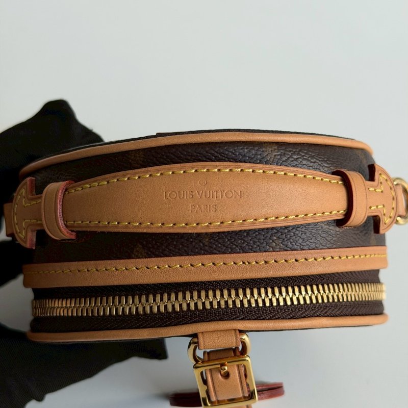 閒置新有購證🙌🏻 Louis Vuitton LV 路易威登 老花圓餅包 迷你-10