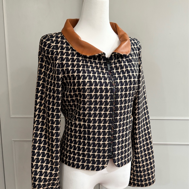 《新歡舊愛》老香正品CHANEL香奈兒千鳥紋小羊皮外套-0