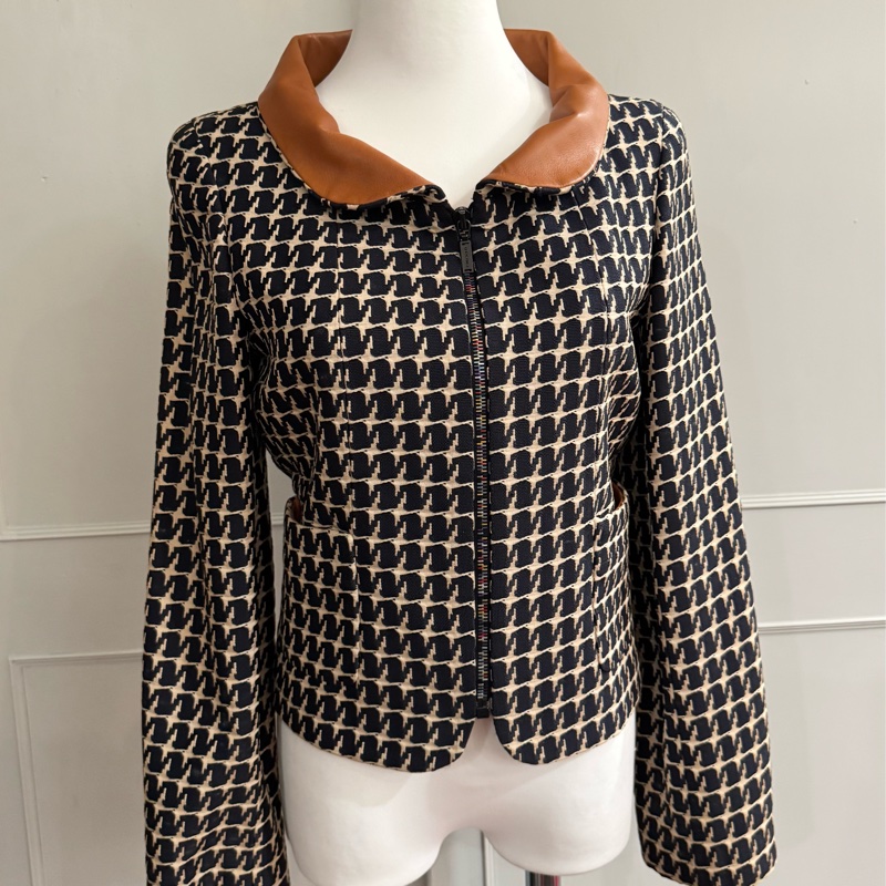 《新歡舊愛》老香正品CHANEL香奈兒千鳥紋小羊皮外套-1