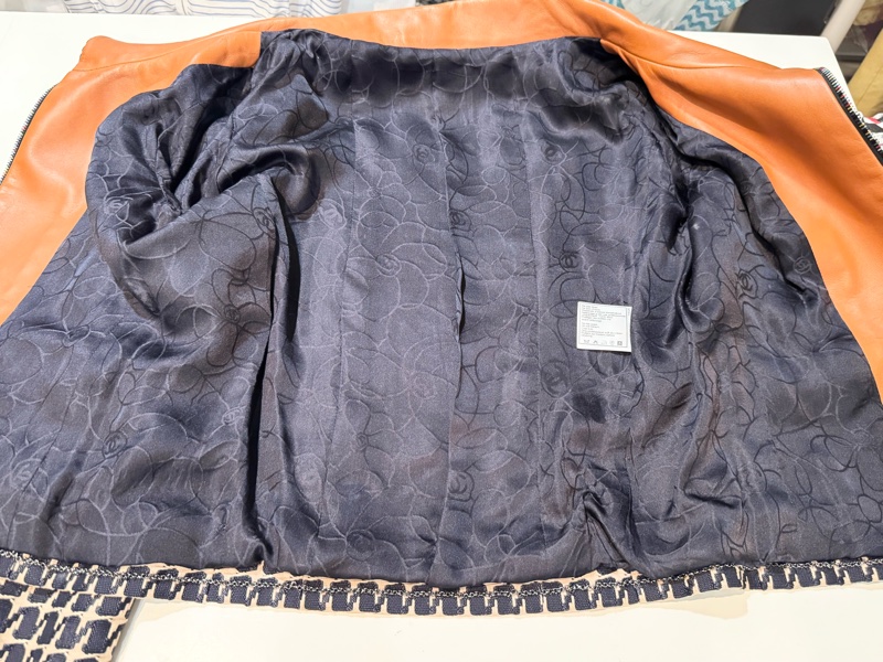 《新歡舊愛》老香正品CHANEL香奈兒千鳥紋小羊皮外套-4