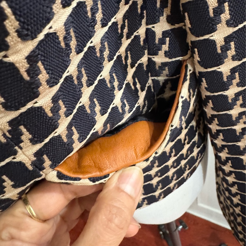 《新歡舊愛》老香正品CHANEL香奈兒千鳥紋小羊皮外套-8