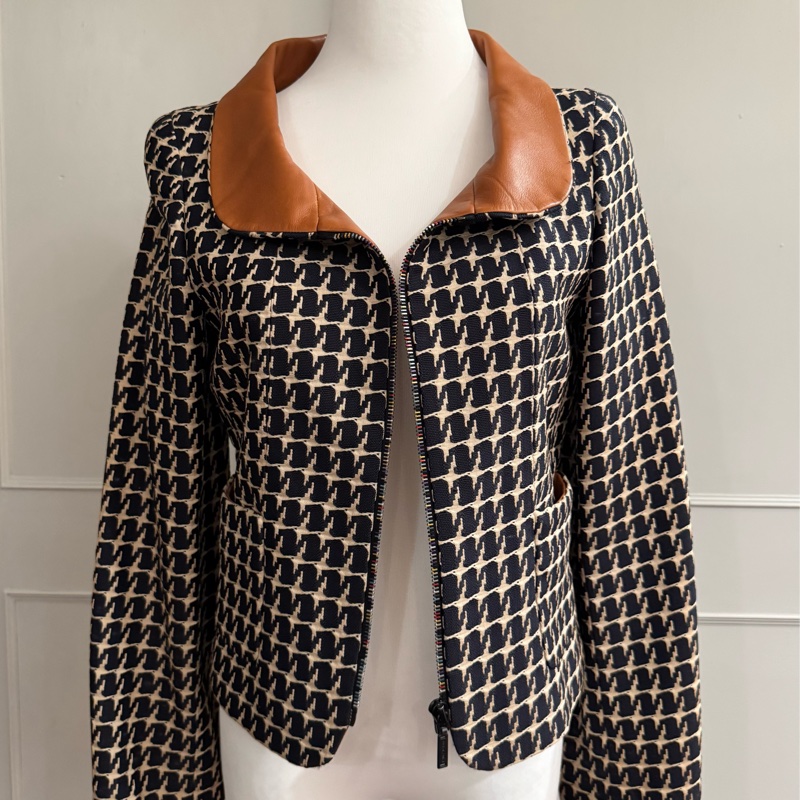 《新歡舊愛》老香正品CHANEL香奈兒千鳥紋小羊皮外套-12