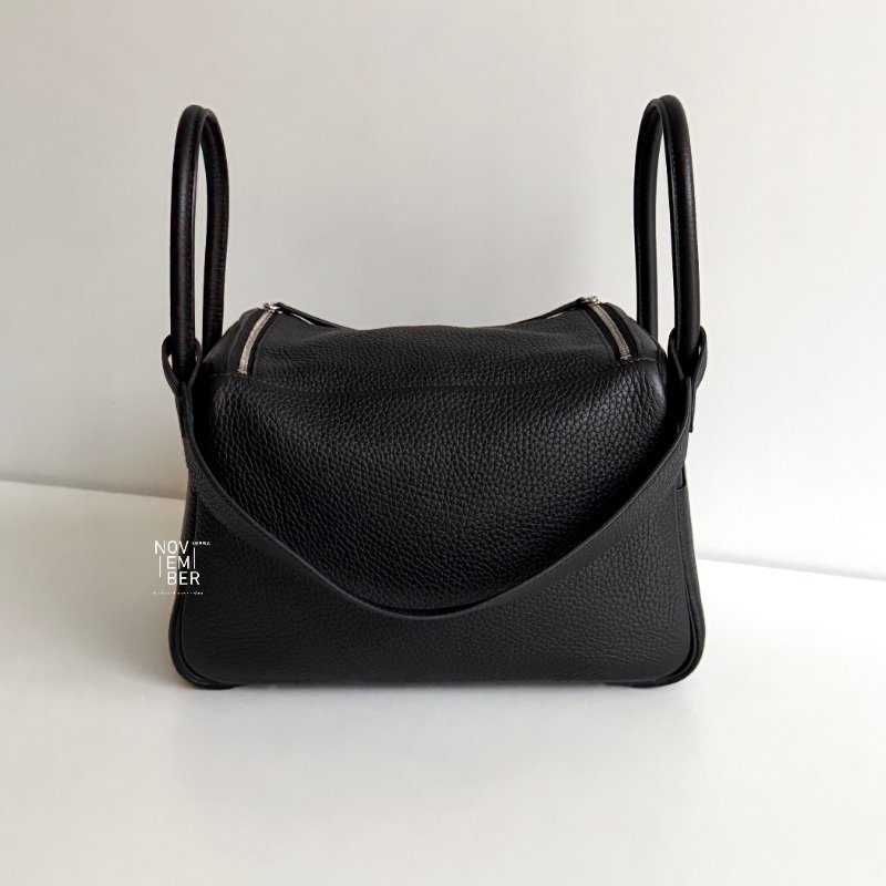 99新🆕 Hermès 愛馬仕 Lindy 26 黑色銀釦-6