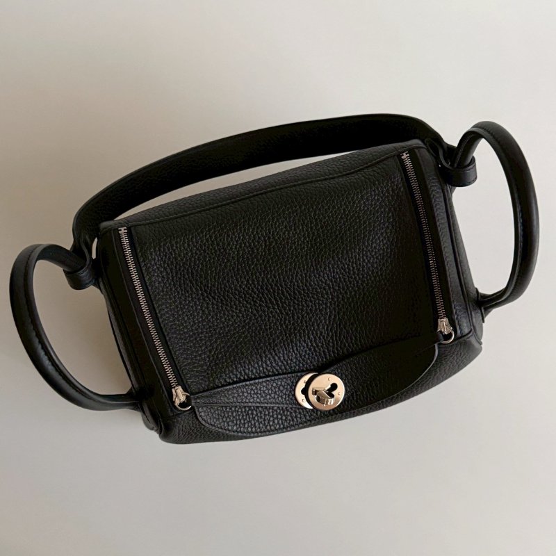 99新🆕 Hermès 愛馬仕 Lindy 26 黑色銀釦-7